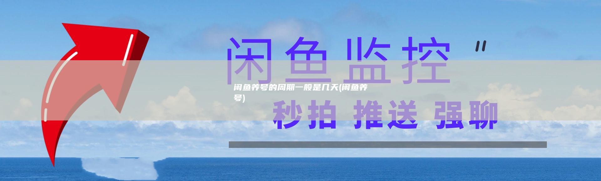 闲鱼养号的周期一般是几天 (闲鱼养号)