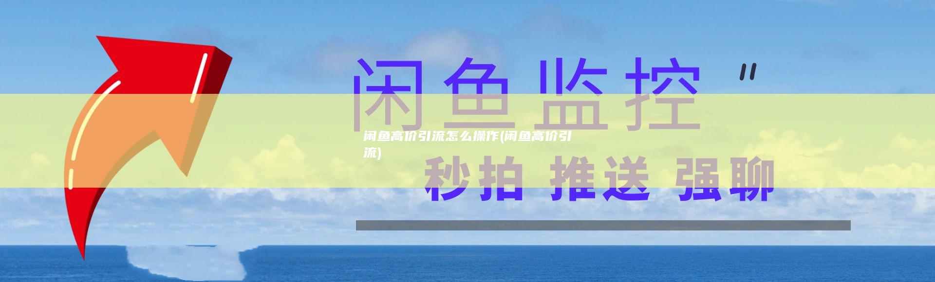 闲鱼高价引流怎么操作 (闲鱼高价引流)